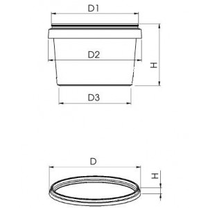 Банка 300 мл с крышкой круглая